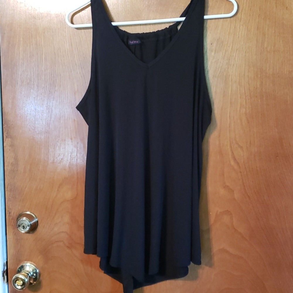Black tank top